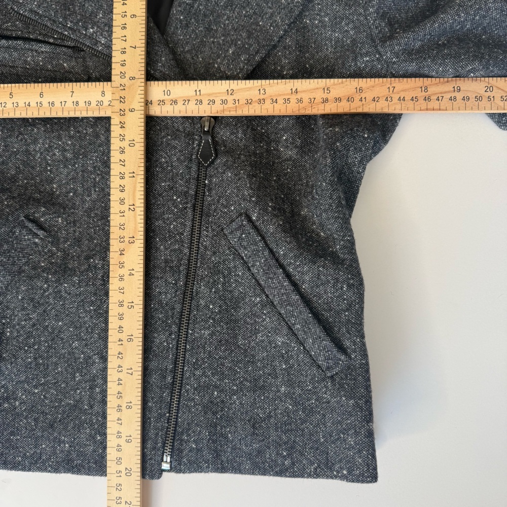 Lauren Ralph Lauren 2P Black & White Tweed Business Casual Moto Jacket — EUC - Picture 9 of 14